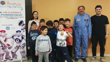 Read more about the article Ένας αληθινός αστροναύτης στην Ακαδημία Ρομποτικής Νάουσας!